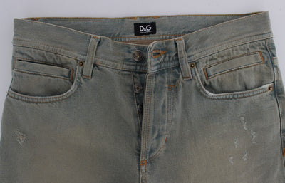 Blue Cotton Straight Fit MAGIC Jeans