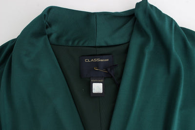 Green longsleeved belted dress