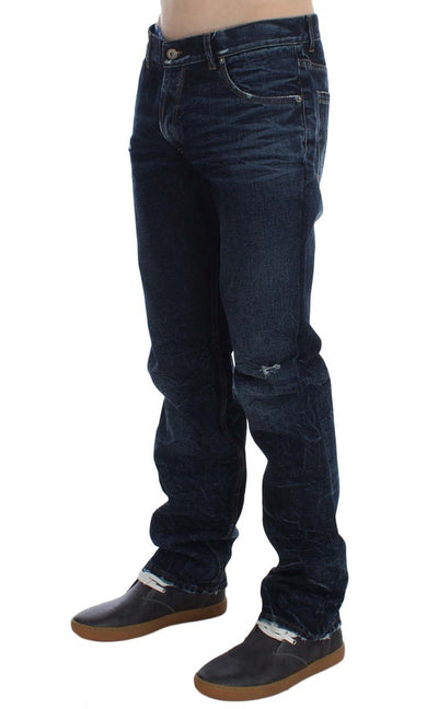 Blue Wash Cotton Regular Fit Jeans