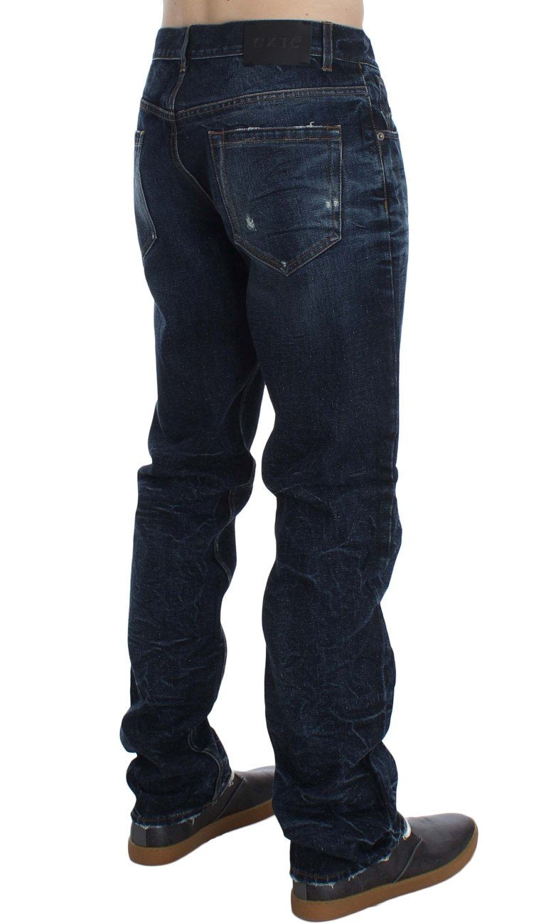 Blue Wash Cotton Regular Fit Jeans