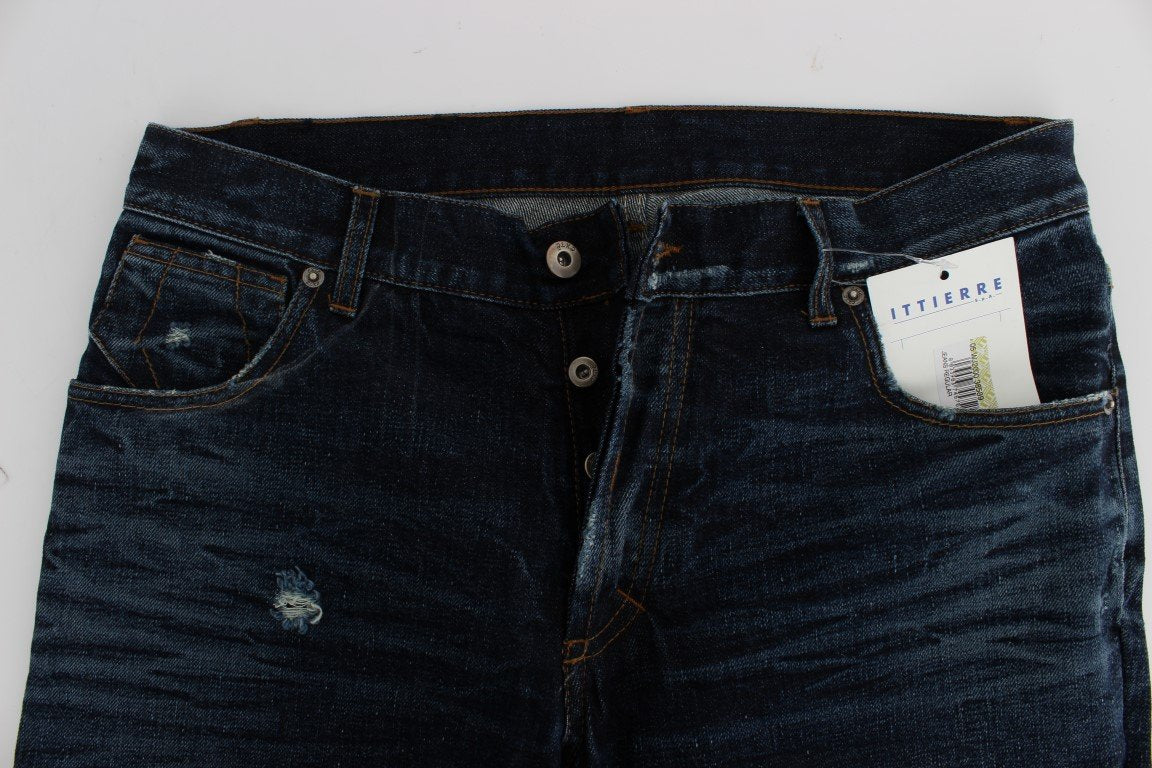 Blue Wash Cotton Regular Fit Jeans