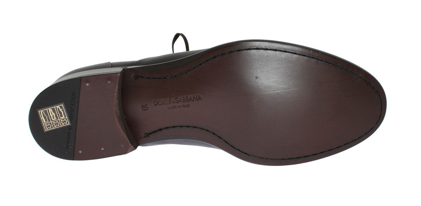 Brown Leather Laceup Dress Formal Shoes
