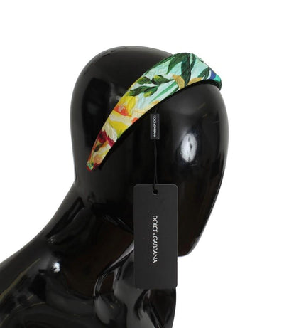 Multicolor Floral Cotton Silk Headband