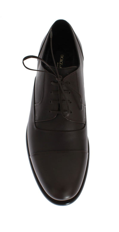 Brown Leather Laceup Dress Formal Shoes