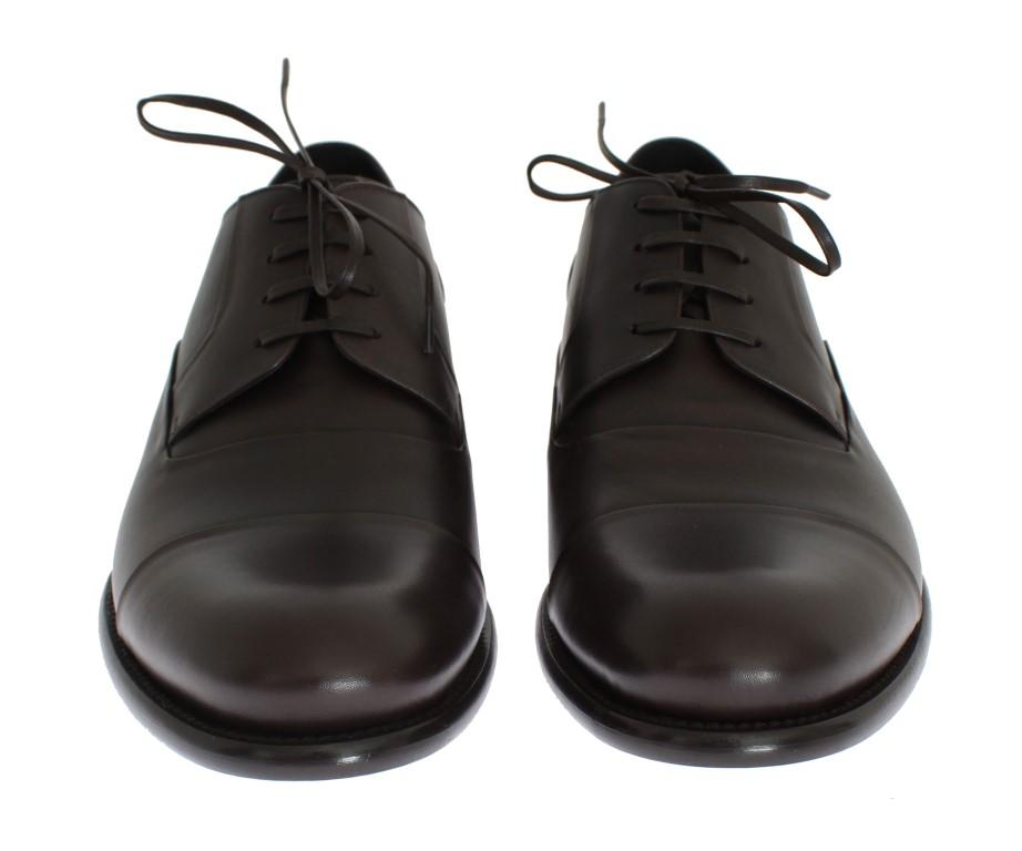 Brown Leather Laceup Dress Formal Shoes