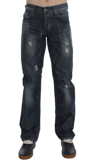 Blue Wash Cotton Regular Fit Jeans