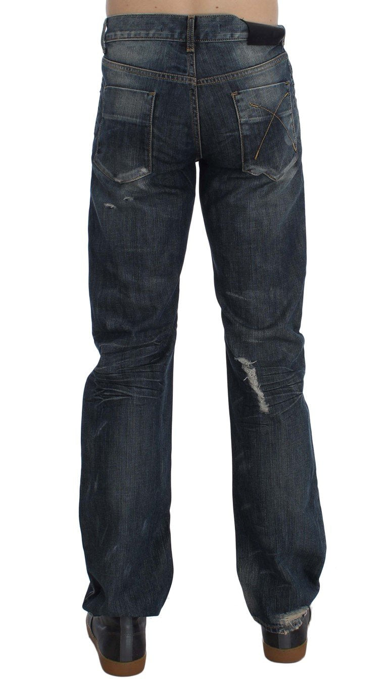 Blue Wash Cotton Regular Fit Jeans