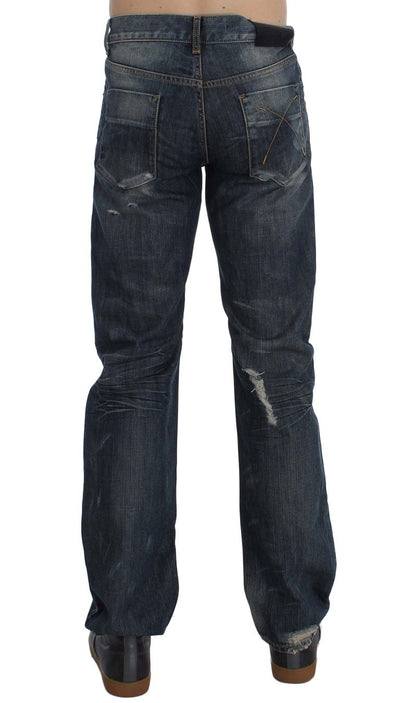 Blue Wash Cotton Regular Fit Jeans