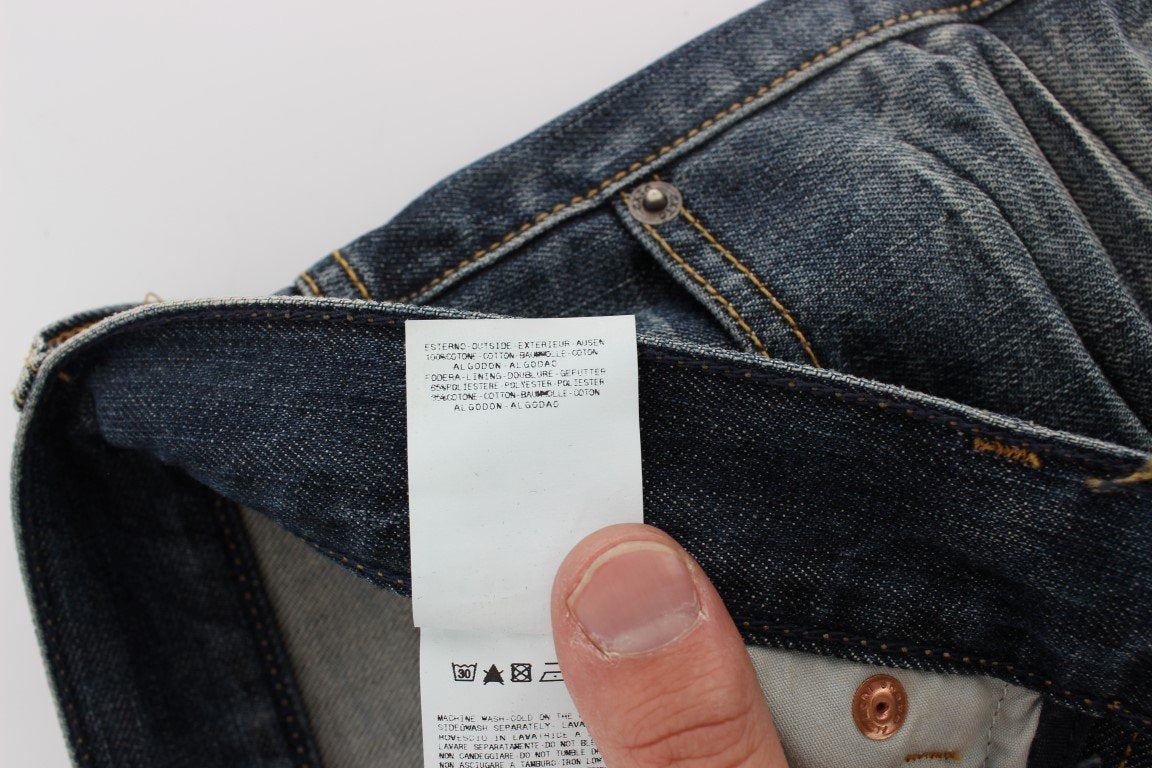 Blue Wash Cotton Regular Fit Jeans