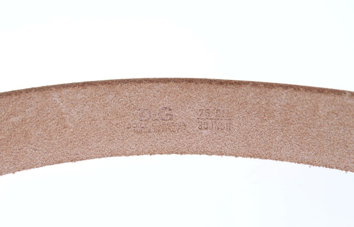 Blue Leather Silver Buckle Belt