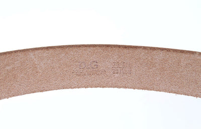 Blue Leather Silver Buckle Belt