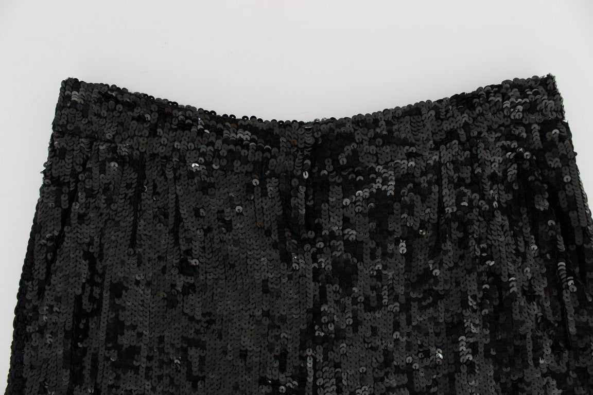 Sequined Above Knees Shorts