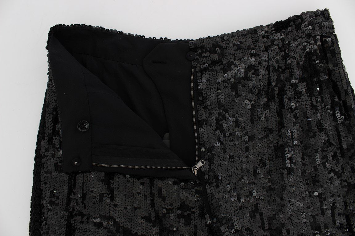 Sequined Above Knees Shorts