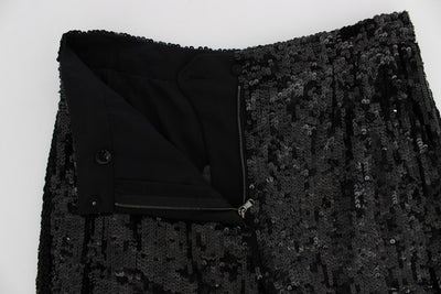 Sequined Above Knees Shorts