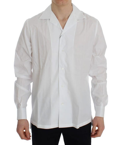 White Cotton Spread Formal Shirt