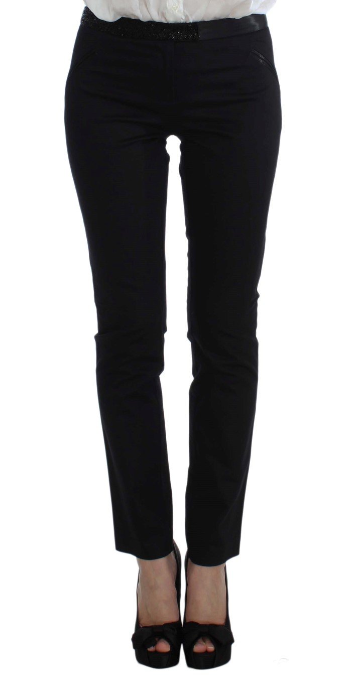 Black Stretch Cotton Suit