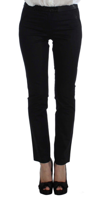 Black Stretch Cotton Suit