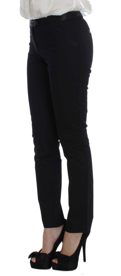 Black Stretch Cotton Suit