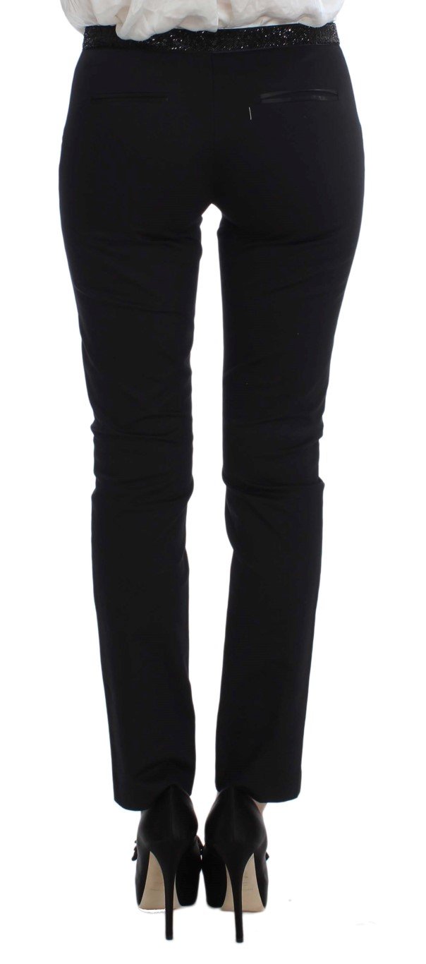 Black Stretch Cotton Suit