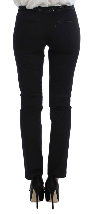 Black Stretch Cotton Suit