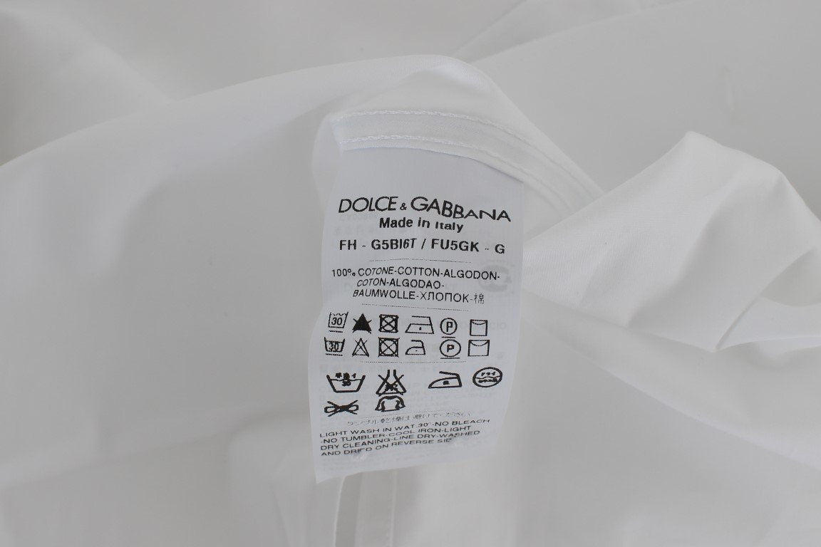 White Cotton Spread Formal Shirt