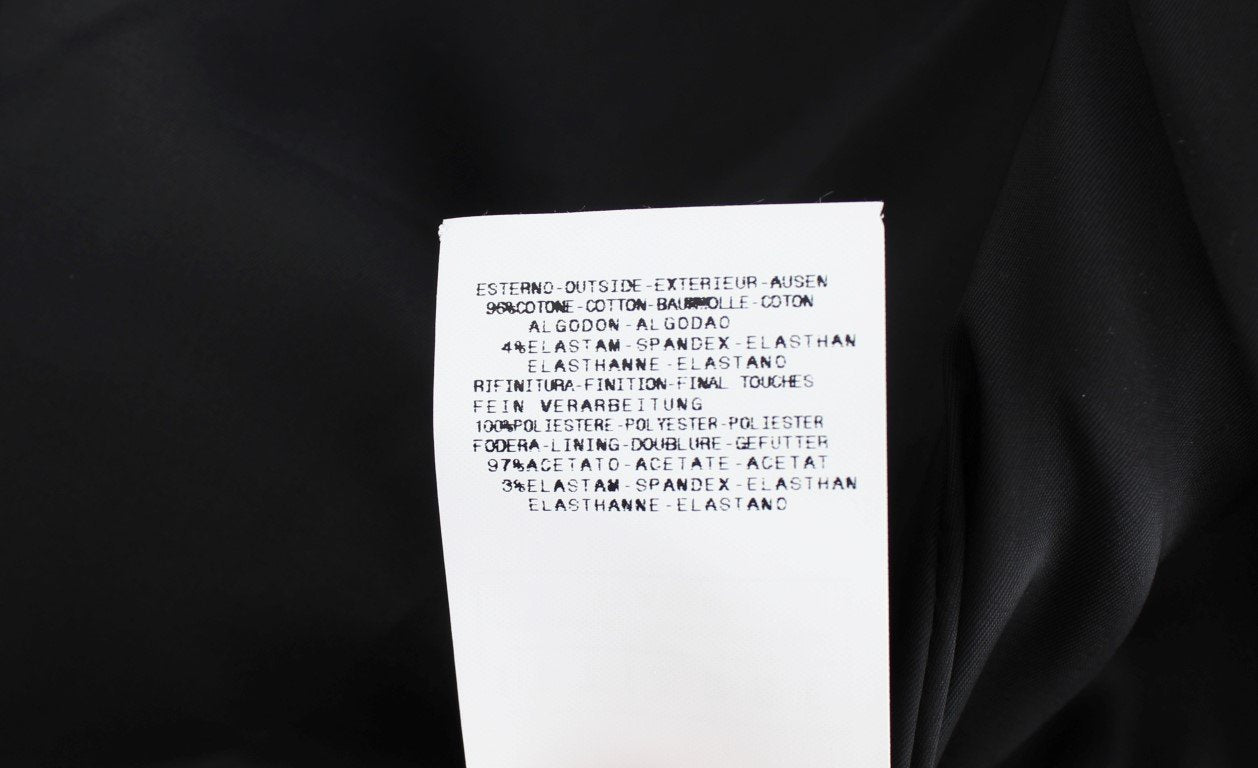 Black Stretch Cotton Suit