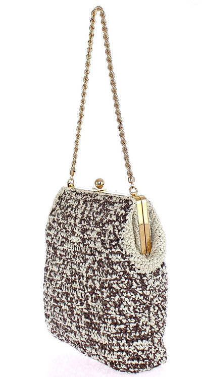 MISS AGATA BAG Raffia Woven Shoulder Satchel