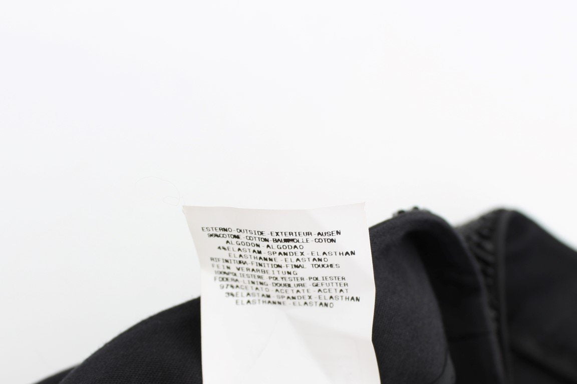Black Stretch Cotton Suit