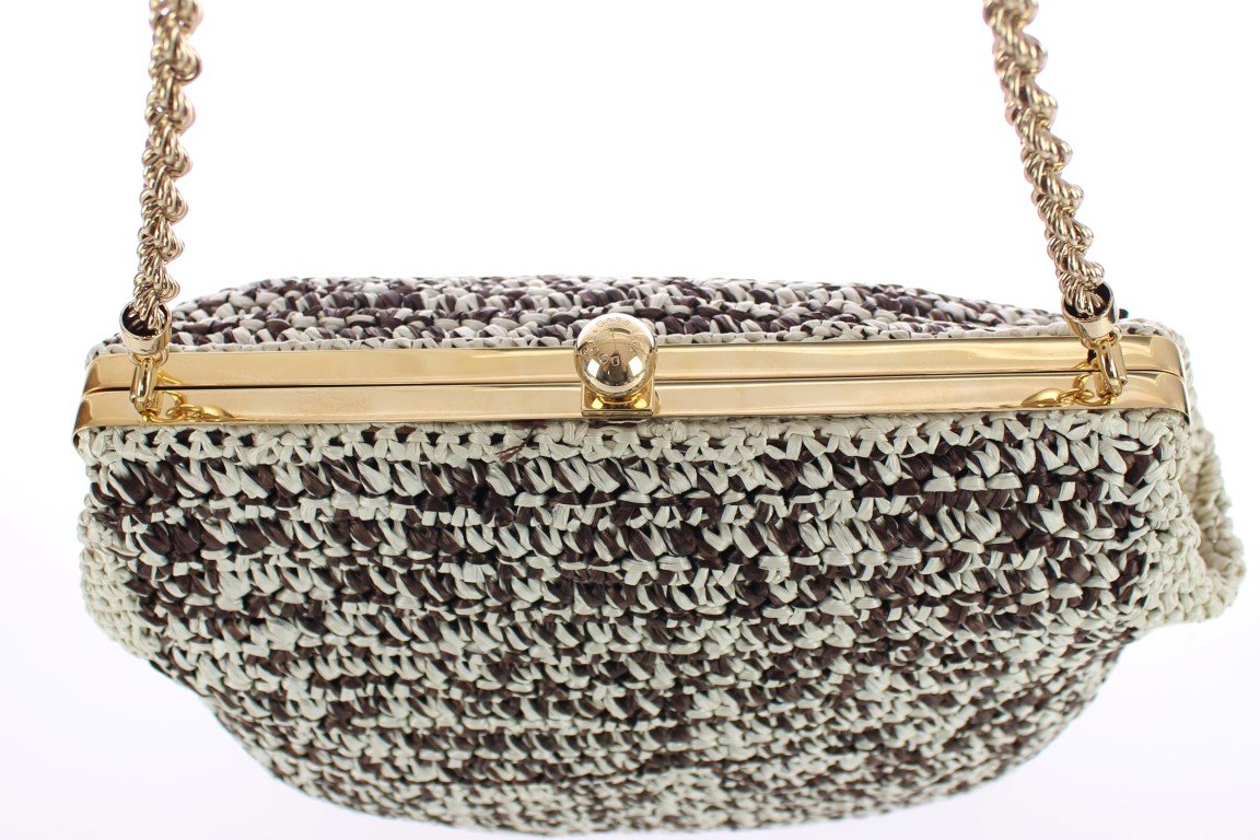 MISS AGATA BAG Raffia Woven Shoulder Satchel
