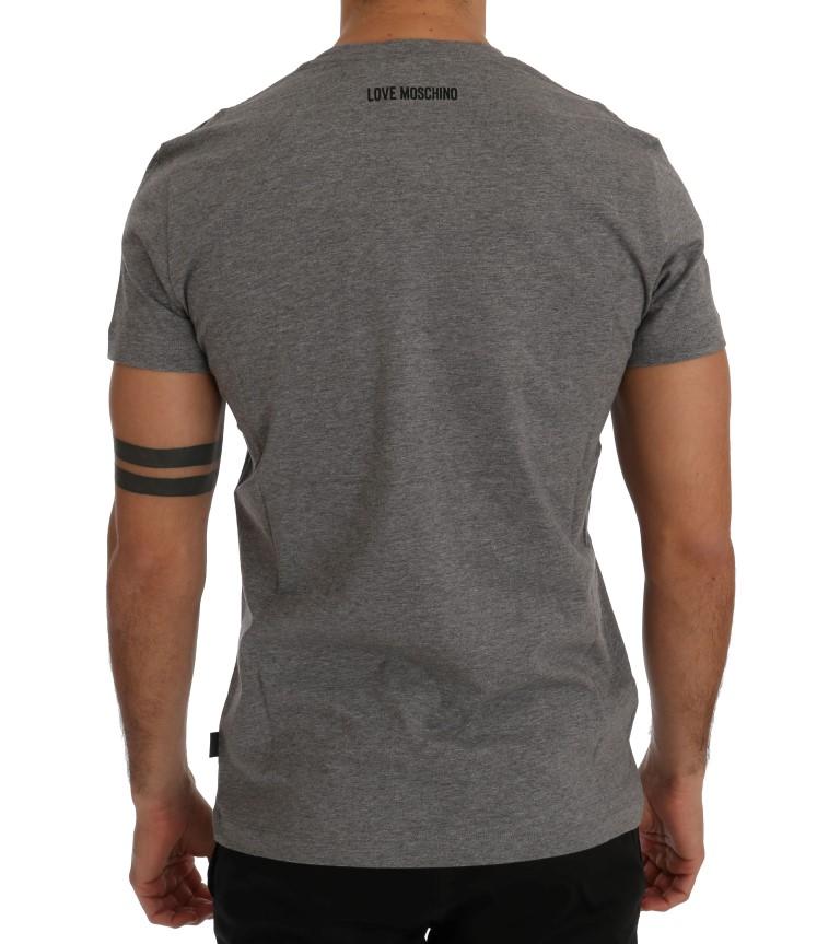 Gray Motive Cotton Short Sleeve T-Shirt