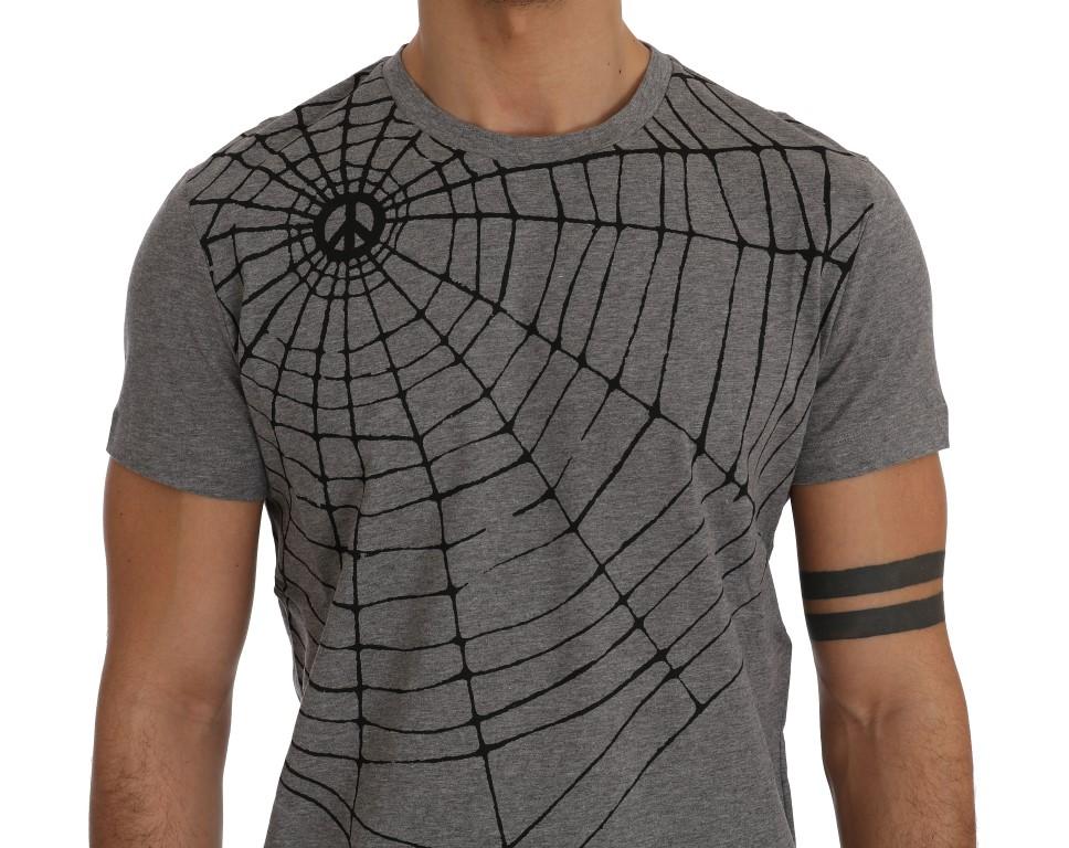 Gray Motive Cotton Short Sleeve T-Shirt