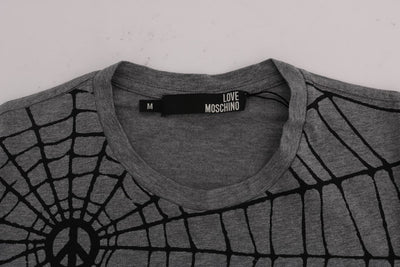 Gray Motive Cotton Short Sleeve T-Shirt