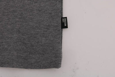 Gray Motive Cotton Short Sleeve T-Shirt