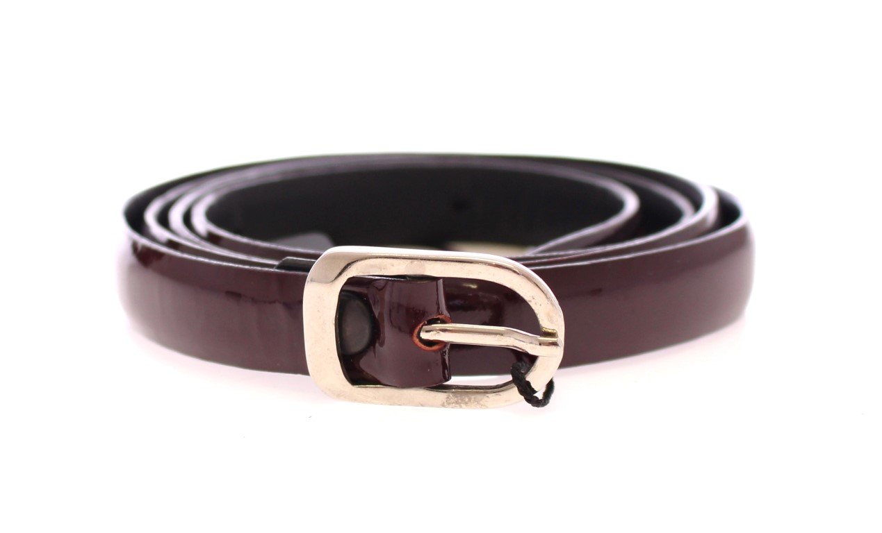 Brown Leather Logo Belt