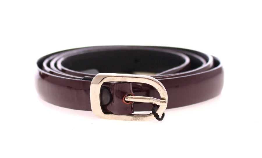 Brown Leather Logo Belt
