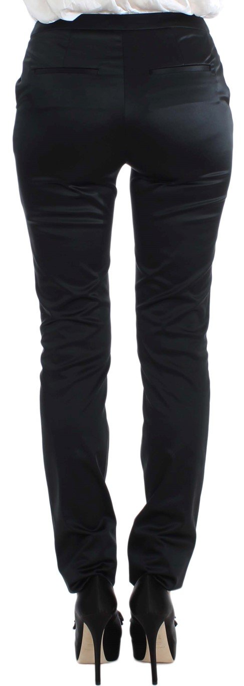 Black Stretch Two Button Suit