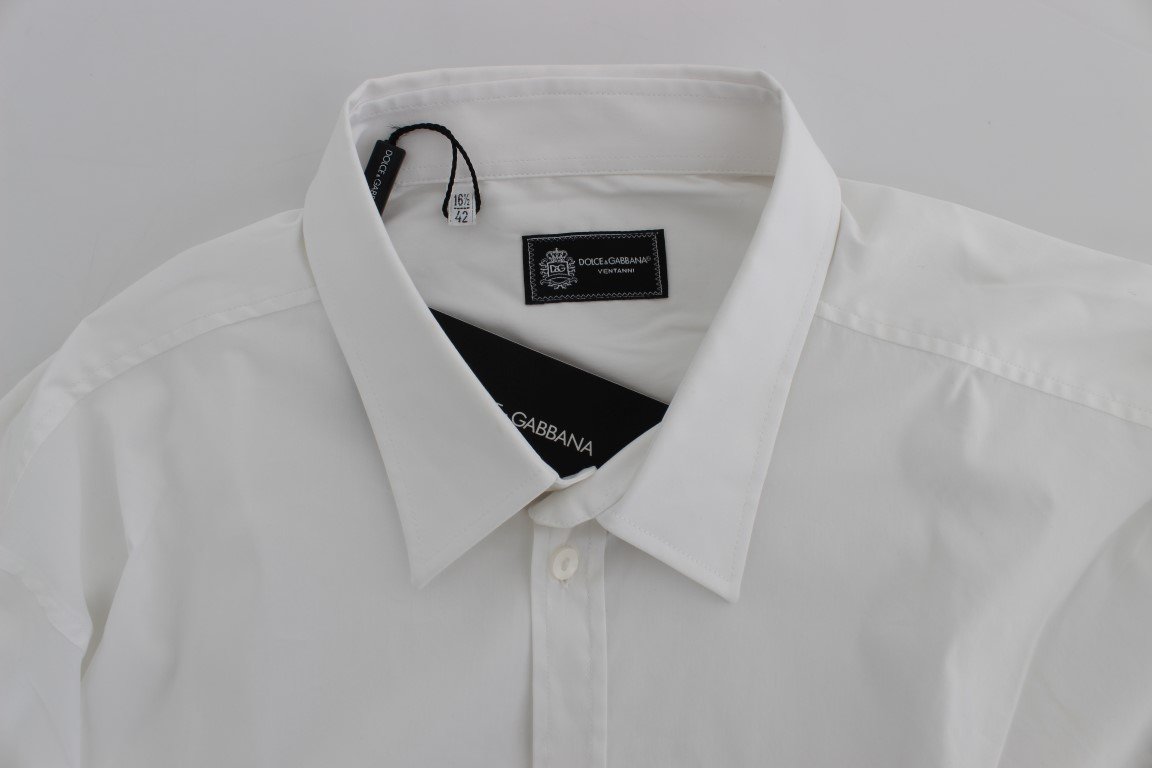 White Slim Fit Formal Cotton Shirt