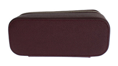 Bordeaux Leather Jewelry Sunglasses Case Box Organizer
