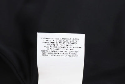 Black Stretch Two Button Suit