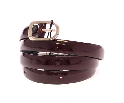 Brown Leather Logo Belt