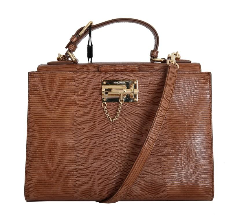 Brown MONICA Leather Hand Shoulder Satchel Bag