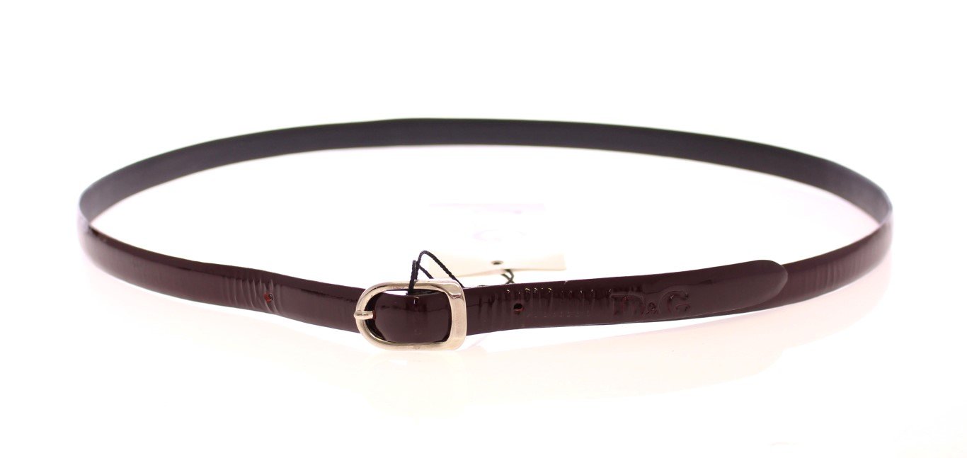 Brown Leather Logo Belt