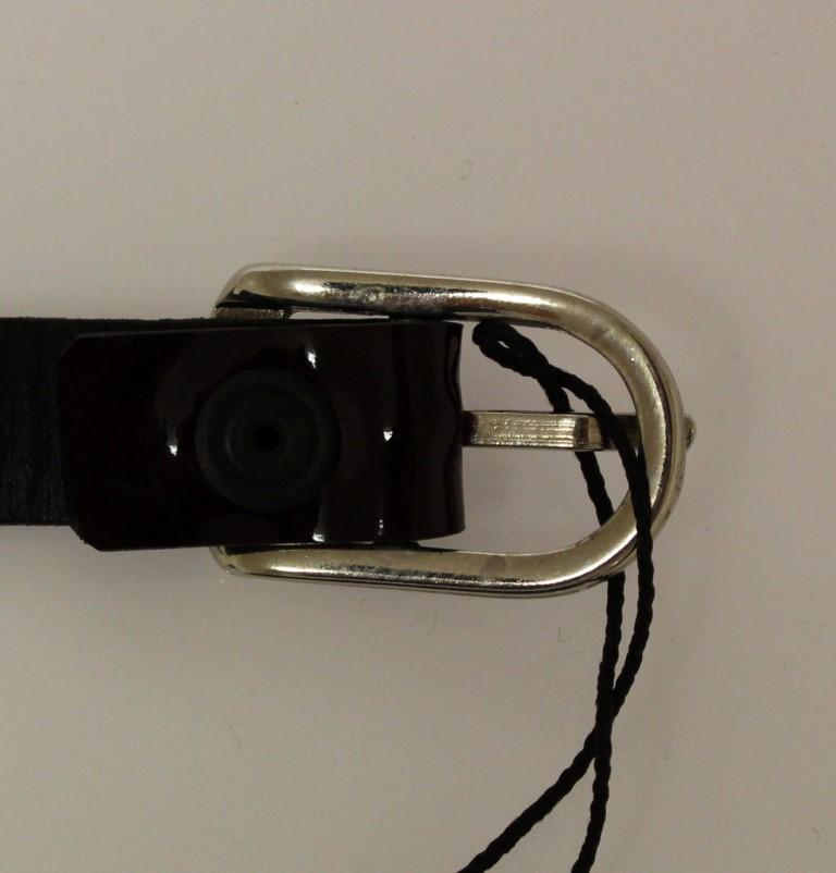 Brown Leather Logo Belt