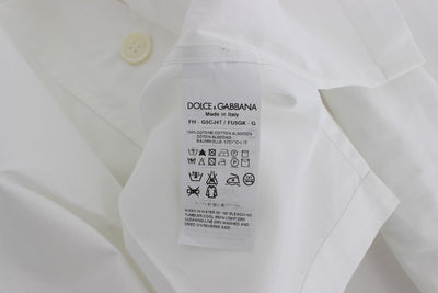 White Cotton Slim Fit Formal Shirt