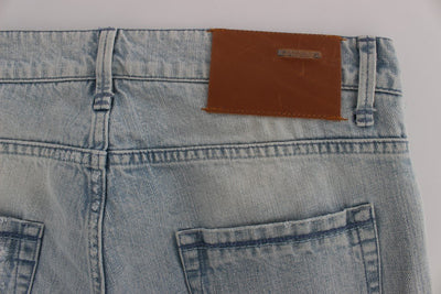 Blue Wash Cotton Low Waist Fit Jeans