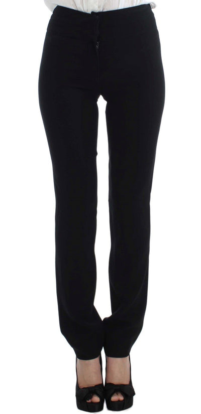 Black Two Button Two Piece Suit