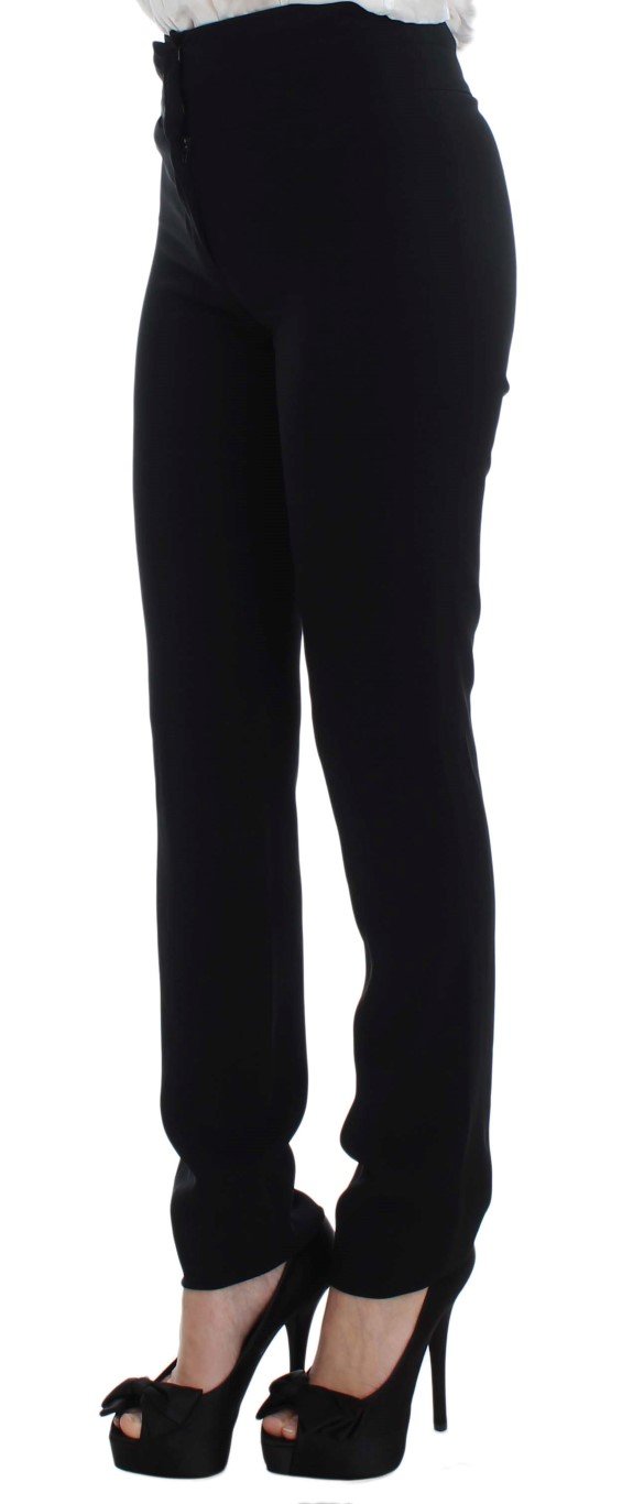 Black Two Button Two Piece Suit