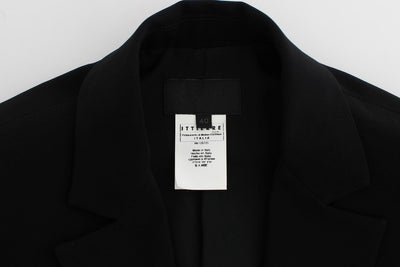 Black Two Button Two Piece Suit