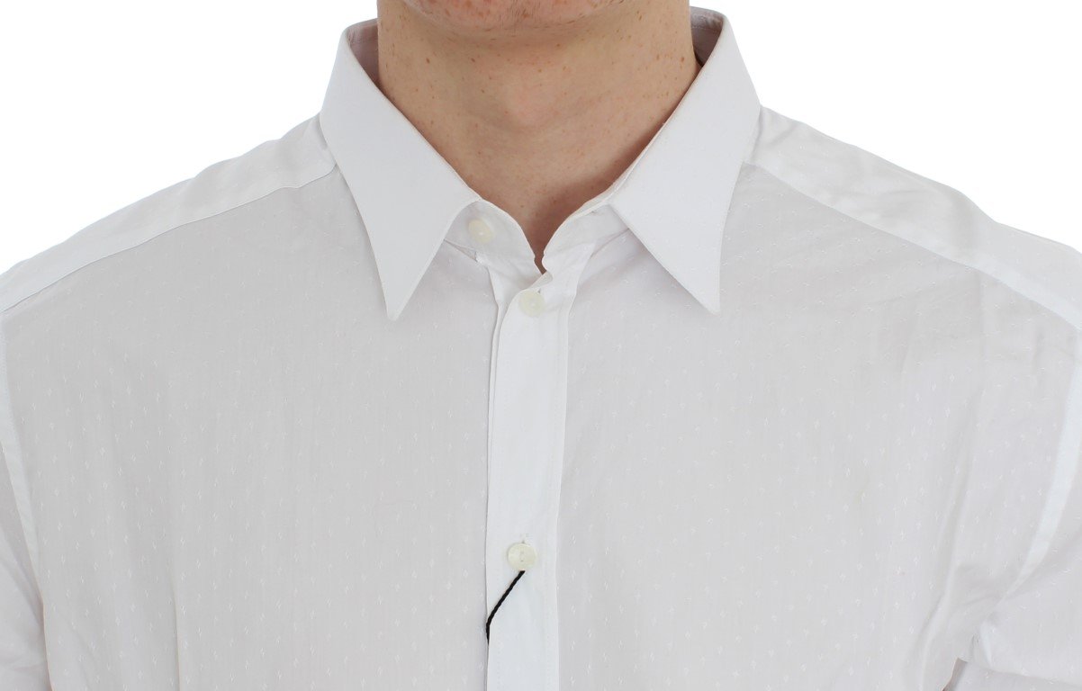 White Slim Fit Formal Cotton Shirt