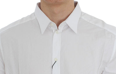 White Slim Fit Formal Cotton Shirt